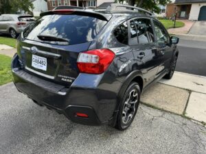 Rear side of a newly detailed SUV in New Jersey